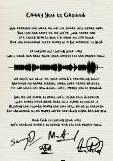 Hand written & signed lyrics